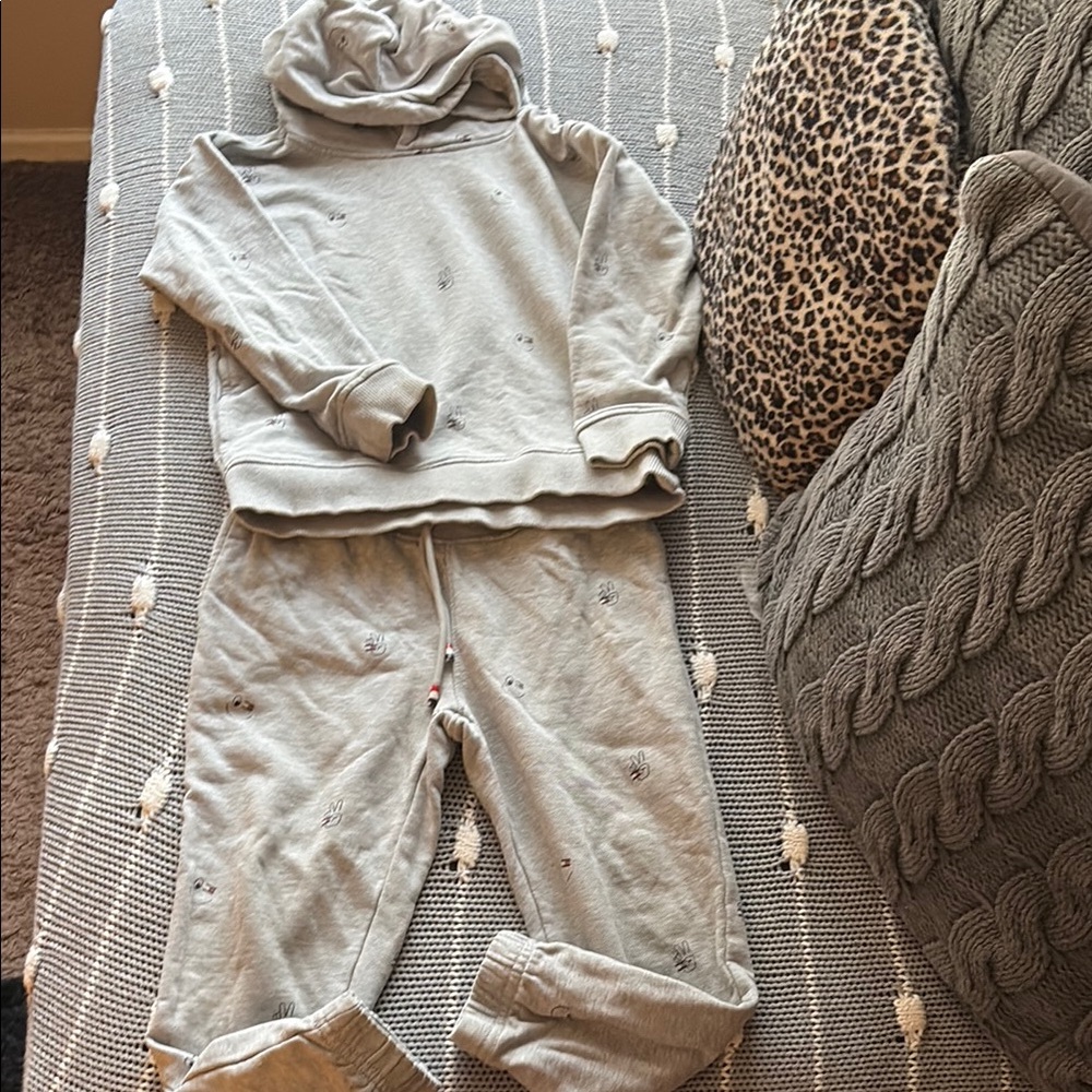 Tommy Hilfiger  Gray Hoodie and Sweatpants Set